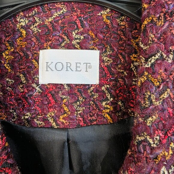 Koret Woven TwoButton Blazer Size 10 Upholestry Deadstock Union Made USA Holiday - Picture 3 of 8